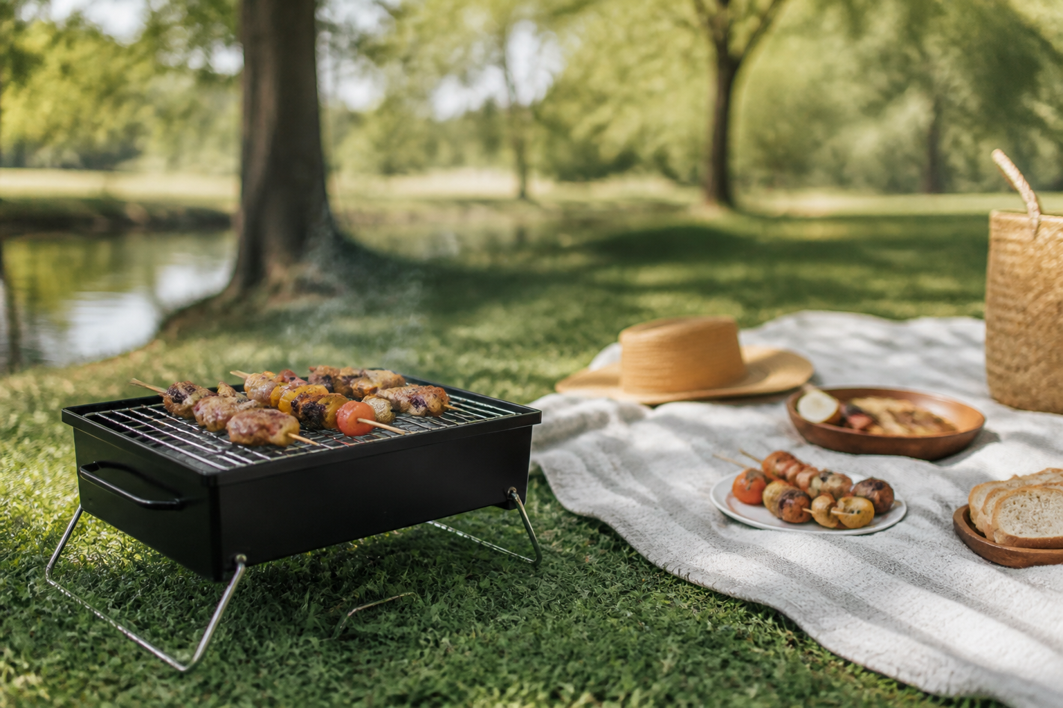 De beste draagbare barbecue voor camping, park en balkon